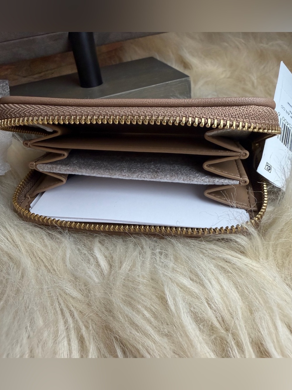 Coach Small Crystal Signature Logo Jacquard Zip Around Card Holder - Picture 8 of 11
